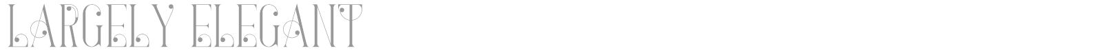Largely Elegant font preview